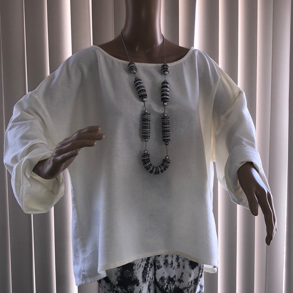 SOFT SURROUNDINGS Gauge Top Only. 100% cotton. Size 14